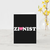 Zionistische grappige Valentijnsdag retro liefde m Kaart (Gele Bloem)