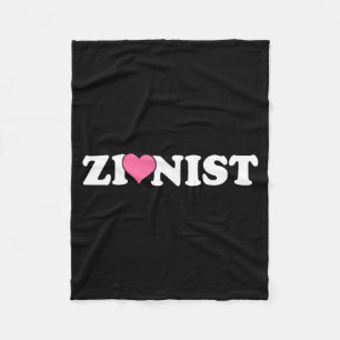 Zionistische grappige Valentijnsdag retro liefdesm Fleece Deken