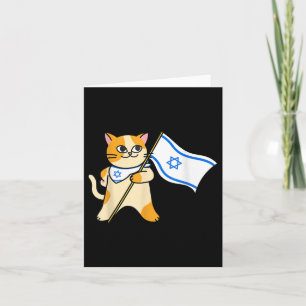 Zionistische kat Israëlische vlag pro-Israël Joods Kaart