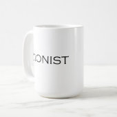 Zionistische tekst ontwerp koffiemok (Voorkant links)
