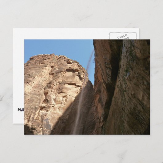 Zion's weeping Rock in Zion National Park Briefkaart (Voorkant / Achterkant)
