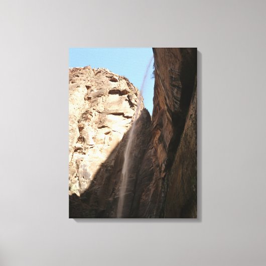 Zion's weeping Rock in Zion National Park Canvas Afdruk (Voorkant)