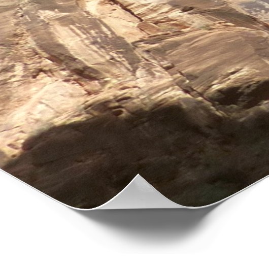 Zion's weeping Rock in Zion National Park Poster (Hoek)