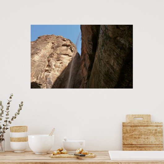 Zion's weeping Rock in Zion National Park Poster (Keuken)