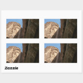 Zion's weeping Rock in Zion National Park Rechthoekige Sticker (Vel)