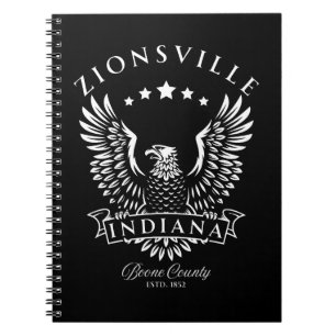 Zionsville Boone County Indiana Vintage Adelaar Notitieboek