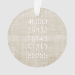 ZIP CODES Verhuisgeschiedenis Nieuwe Home Beige Wi Ornament