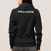 Zip Fleece voor vrouwen Hoodie (Achterkant)