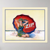 Zip Hair Remover Funny  1924 ad Poster (Voorkant)