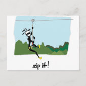 "Zip het!" Briefkaart (Voorkant)