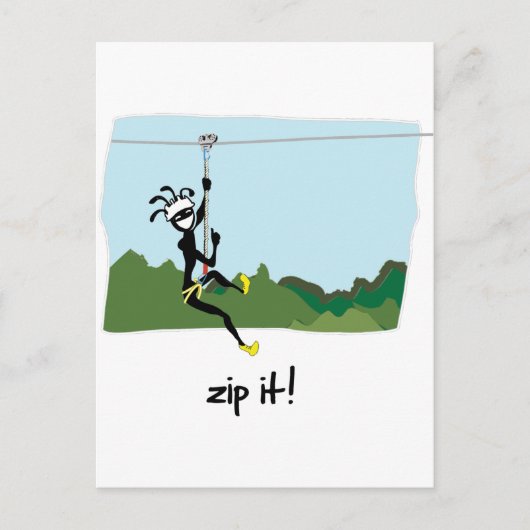 Zip het! briefkaart (Voorkant)
