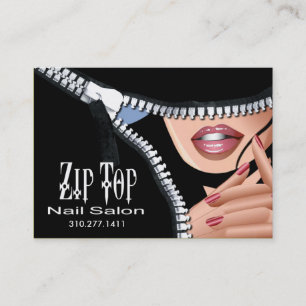 Zip het de malplaatje Bedrijfs van de Kaart (salon Afsprakenkaartje