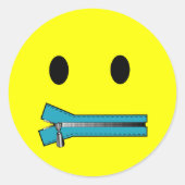 'zip het GEZICHT STICKERS (Voorkant)