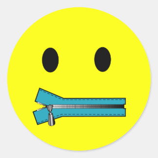 'zip het GEZICHT STICKERS