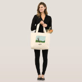 "Zip het!" Grote Tote Bag (Voorkant (model))