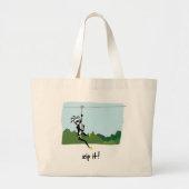 "Zip het!" Grote Tote Bag (Voorkant)