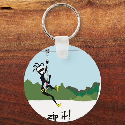 Zip het! sleutelhanger (Voorkant)