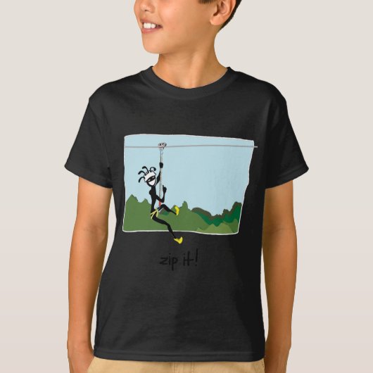 "Zip het!" T-shirt (Voorkant)