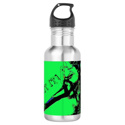Zip het! - Zipline Rider Waterfles (Voorkant)