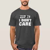 ZIP IT-Mannen Basic Dark T-Shirt (Voorkant)