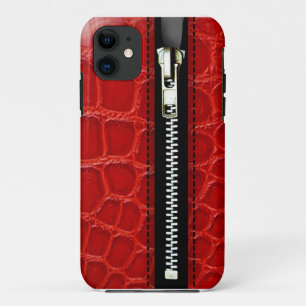 Zip It Up - Trompe L'Oeil rode krokodil Case-Mate iPhone Case