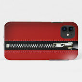 Zip It Up - Trompe L'Oeil rood Case-Mate iPhone Case (Achterkant (horizontaal))
