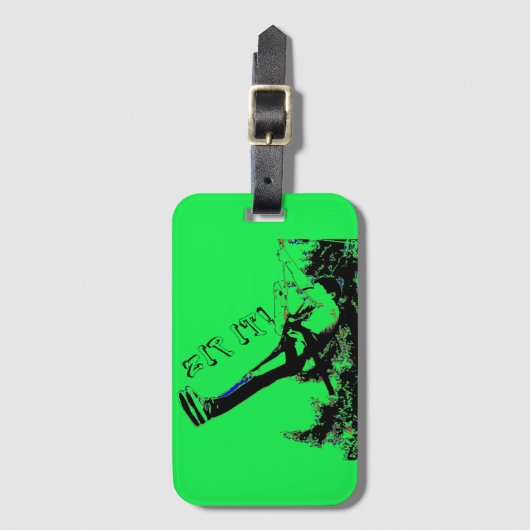  Zip IT! - Ziplineberijder Bagagelabel (Voorkant (verticaal))