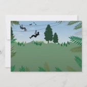 Zip Line Birthday Adventure Park Outdoorfoto Kaart (Achterkant)