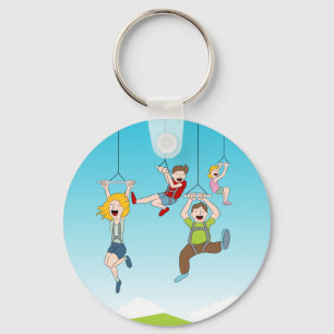 Zip Line Riders Sleutelhanger