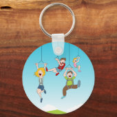 Zip Line Riders Sleutelhanger (Voorkant)