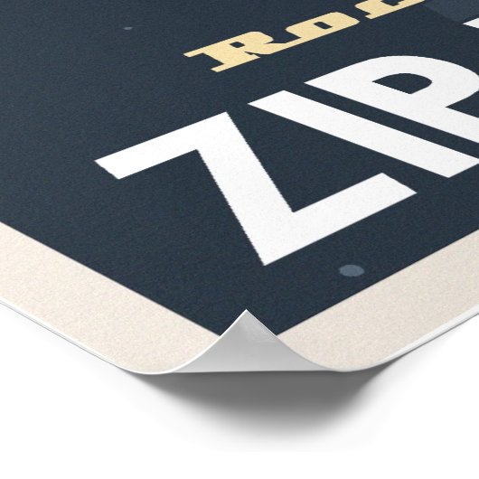 Zip Line Tours through the asteroid belt Poster (Hoek)