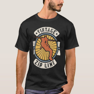 Zip Line Vintage Klassieker Retro 60er 70er Sport T-shirt