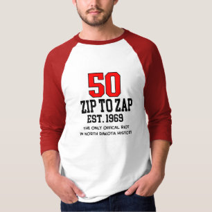 Zip naar Zap 50th Jubileum Raglan T-Shirt