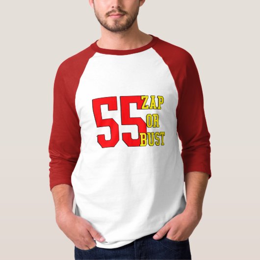 Zip naar Zap 55th Jubileum T-Shirt (Voorkant)