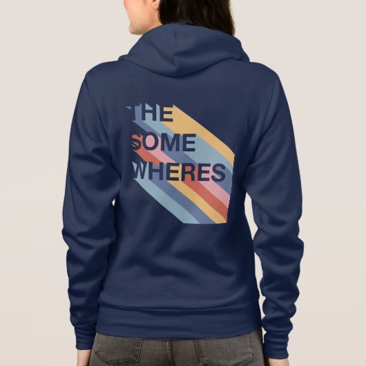Zip omhoog Hoodie met Logo op Terug (Achterkant)
