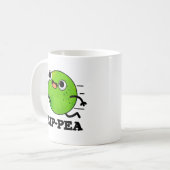 Zip-pea Funny Zippy Pea Pun Koffiemok (Voorkant links)