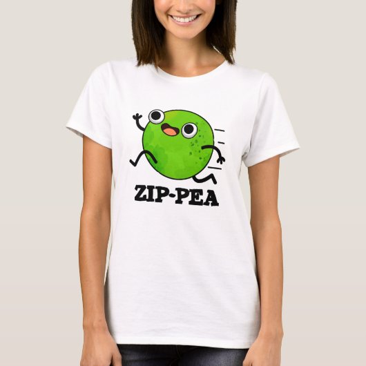 Zip-pea Funny Zippy Pea Pun T-shirt (Voorkant)