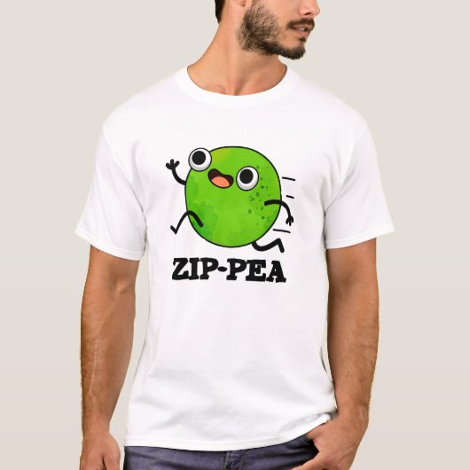 Zip-pea Funny Zippy Pea Pun T-shirt (Voorkant)