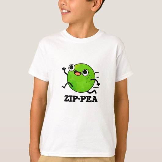 Zip-pea Funny Zippy Pea Pun T-shirt (Voorkant)