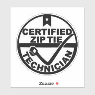 Zip-Stropdas technicus Sticker