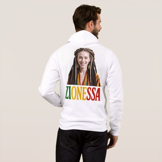 Zip-up Hoodie Zionessa (Achterkant volledig)