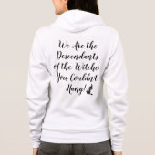 Zip-up Salem Witch Descendants Hoodie (Achterkant)