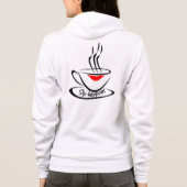 Zip voor vrouwen hoodie (Achterkant)
