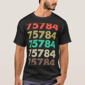 Zipcode 75784 Retro Zip code 75784 T-shirt (Voorkant)
