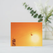 ziplijn briefkaart (Staand voorkant)