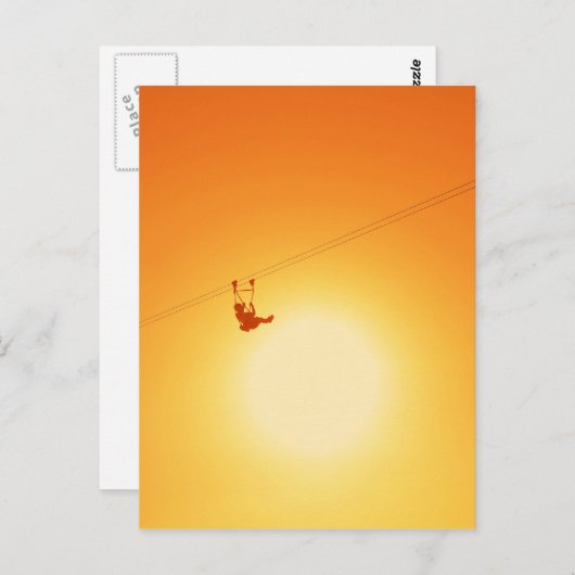 ziplijn briefkaart (Voorkant / Achterkant)