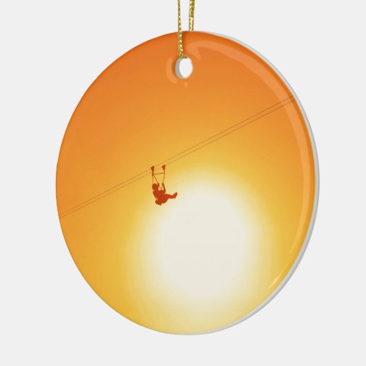 ziplijn keramisch ornament (Links)