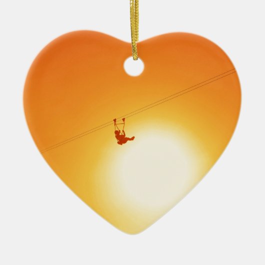 ziplijn keramisch ornament (Voorkant)