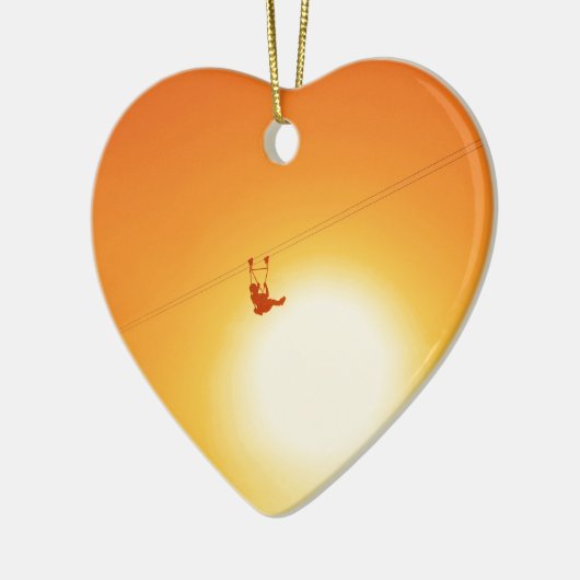 ziplijn keramisch ornament (Links)