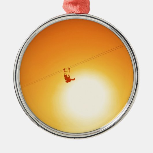 ziplijn metalen ornament (Voorkant)